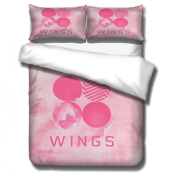 3Pcs Print Comforter Set Bts Duvet Cover