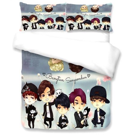Bts Duvet Cover 3D Style Bed Set