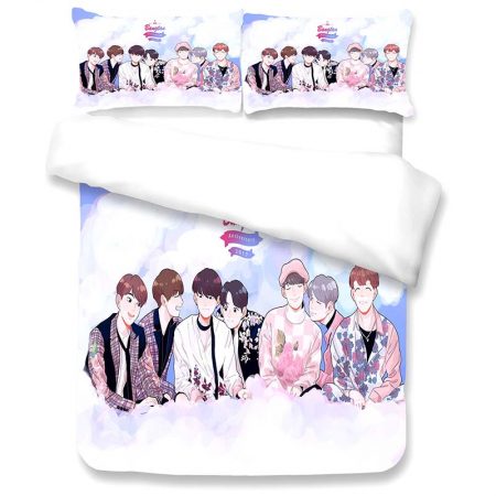 Bts Bed Set 3D Style Duvet Cover