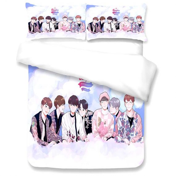 Bts Bed Set 3D Style Duvet Cover
