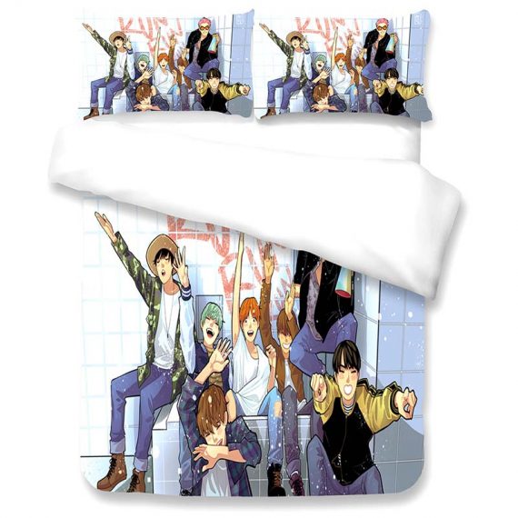 Bts Comforter Set 3D Print Duvet Cover