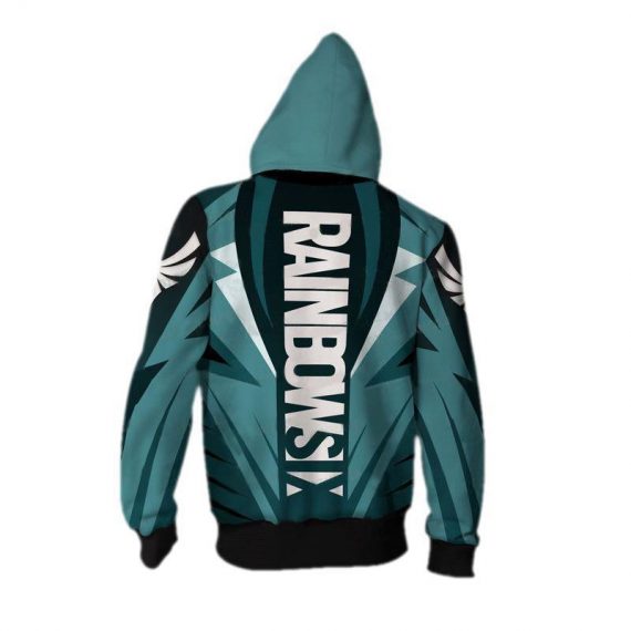 mens zipper sweatshirt rainbow six siege hoodie