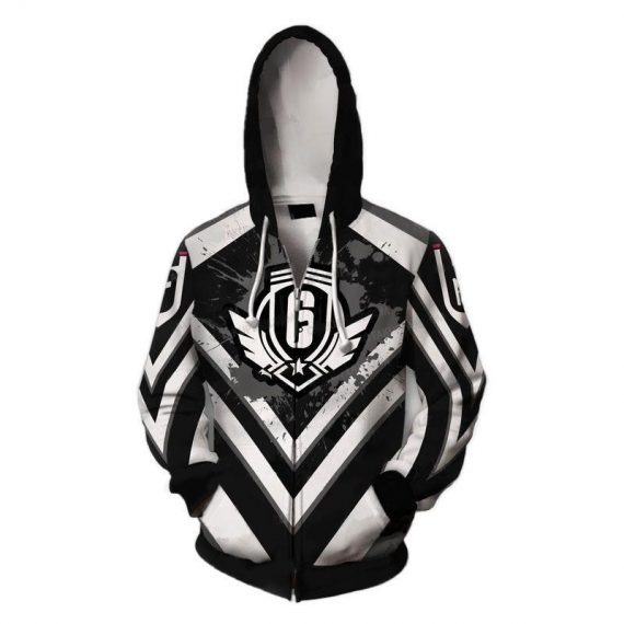 rainbow six siege operator hoodies adult zipper sweatshirt