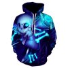 3d printing adult pullover sweatshirt undertale sans hoodie
