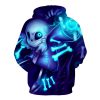 3d printing adult pullover sweatshirt undertale sans hoodie