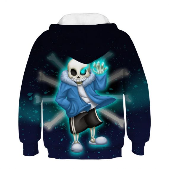 kids pullover sweatshirt 3d style undertale sans hoodie