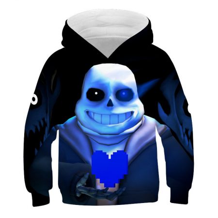 kids pullover sweatshirt 3d style undertale sans hoodie