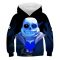 kids pullover sweatshirt 3d style undertale sans hoodie