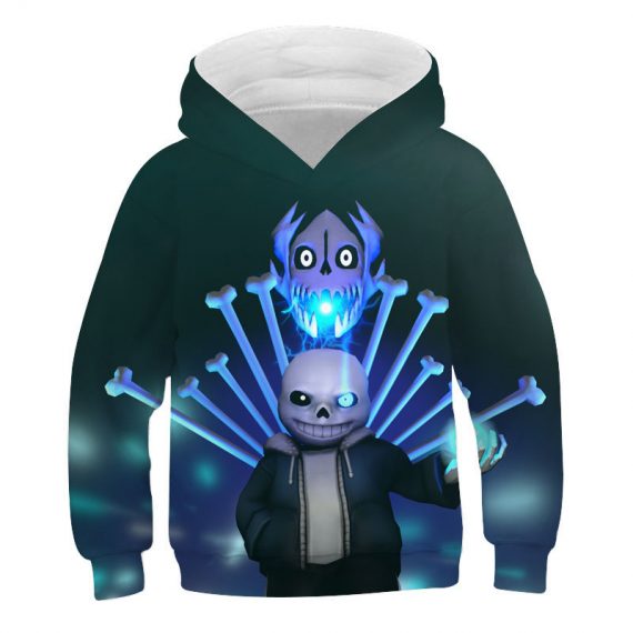 kids pullover sweatshirt 3d style undertale sans hoodie