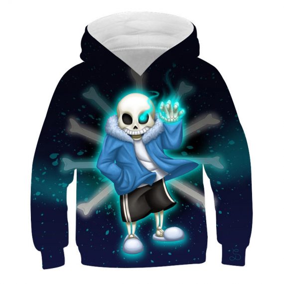 kids pullover sweatshirt 3d style undertale sans hoodie