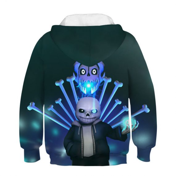 kids pullover sweatshirt 3d style undertale sans hoodie