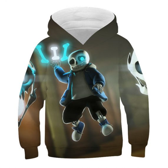 kids game pullover sweatshirt undertale sans hoodie 3d style