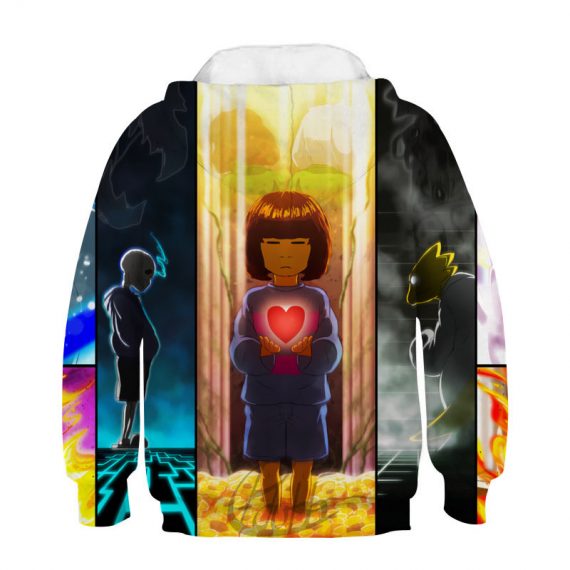 kids game pullover sweatshirt undertale sans hoodie 3d style