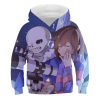 boys undertale sans hoodie skull print pullover sweatshirt
