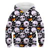 boys undertale sans hoodie skull print pullover sweatshirt