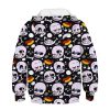 boys undertale sans hoodie skull print pullover sweatshirt