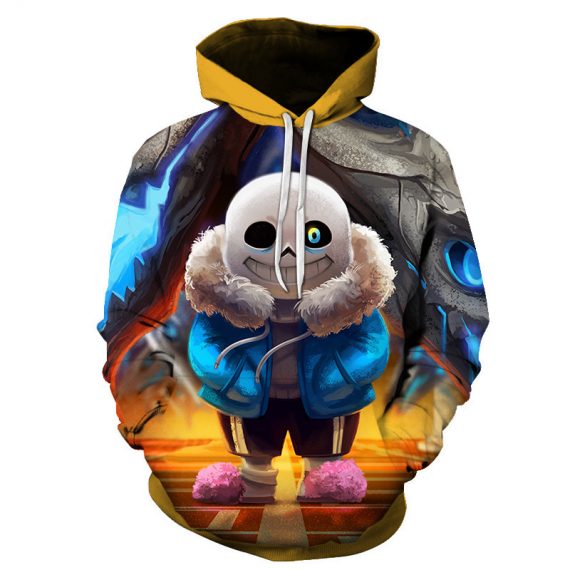 adult anime game pullover sweatshirt undertale sans hoodie