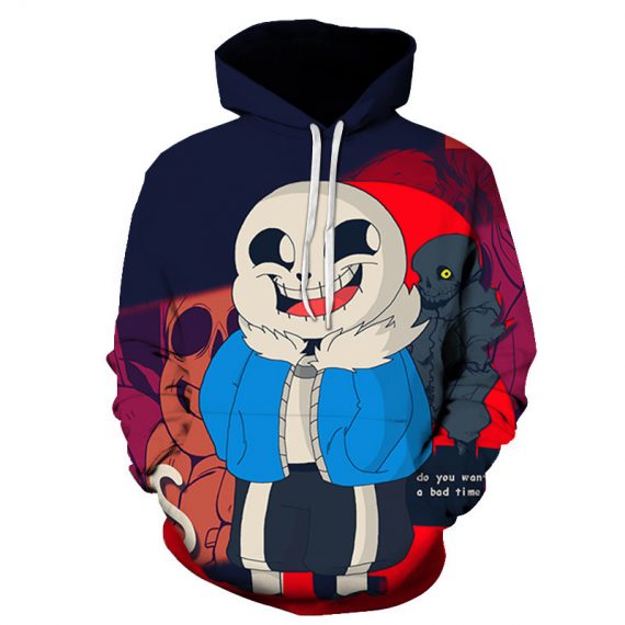 adult anime game pullover sweatshirt undertale sans hoodie
