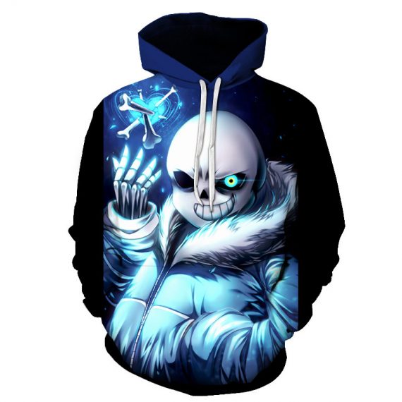 3D style adult undertale sweatshirt unisex sans hoodie