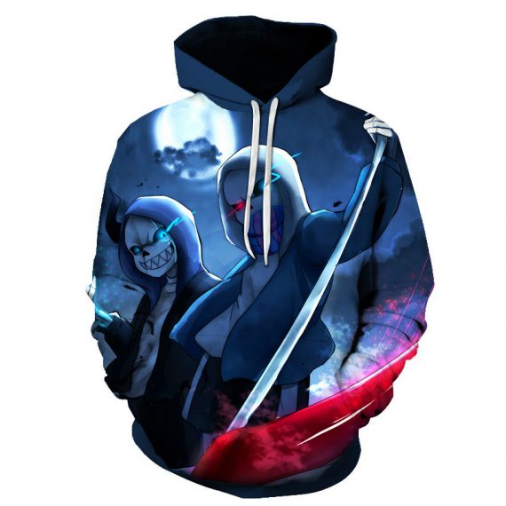 3D style adult undertale sweatshirt unisex sans hoodie