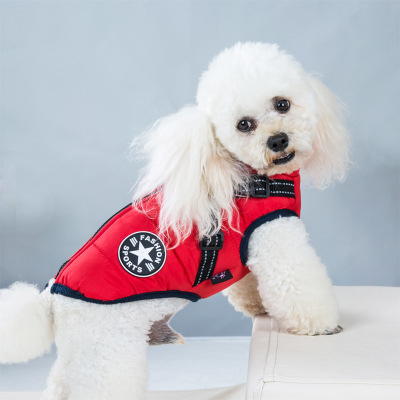 Dog Winter Vest Red Pet Jackets