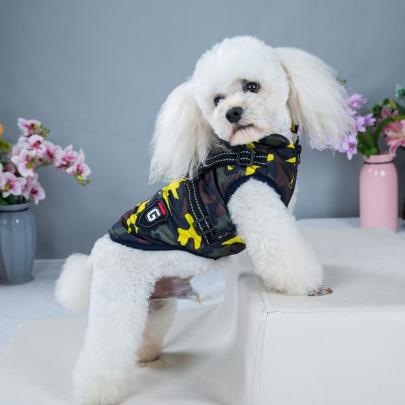 Dog Winter Coat Camo Pet Vest