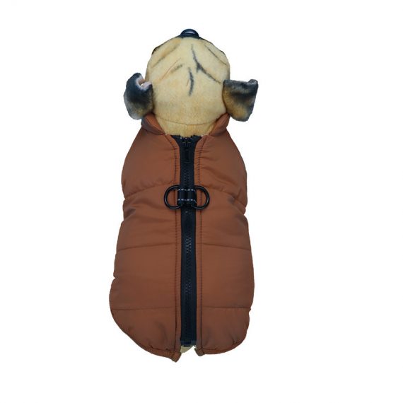 Dog Winter Coat Brown Pet Cloches