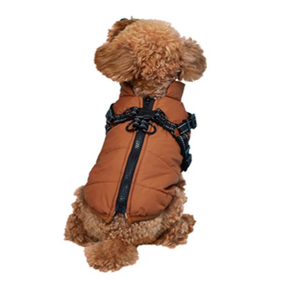 Dog Winter Coat Brown Pet Cloches