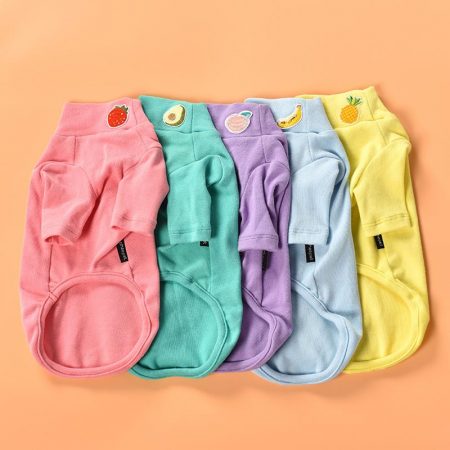 Pet Clothing Solid Color Dog and Cat Coat