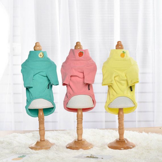Pet Clothing Solid Color Dog and Cat Coat