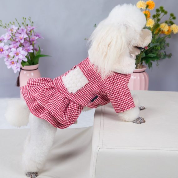 Cute Pet Warm Coat Dog Winter Skirt