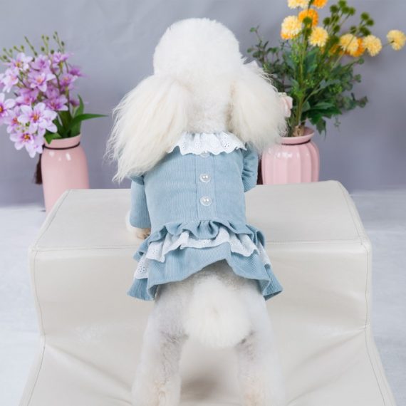 Red and Blue Dog Winter Skirt