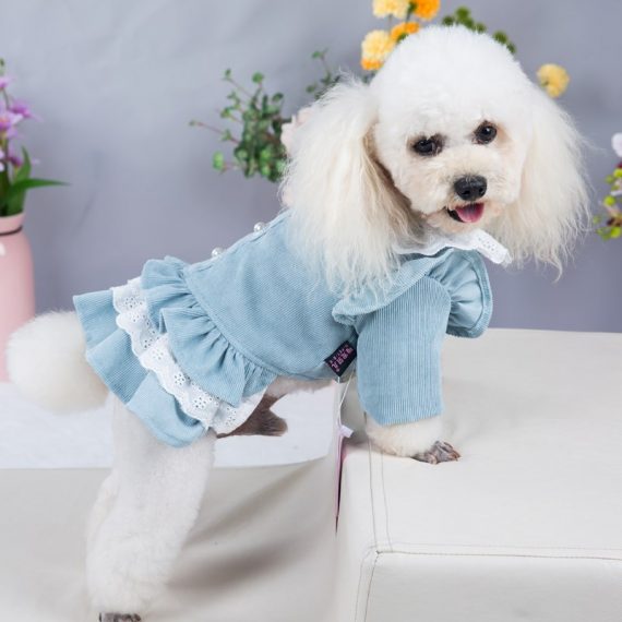 Red and Blue Dog Winter Skirt