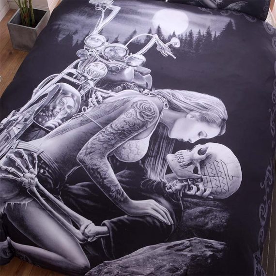 3pcs comforter skull bed sets