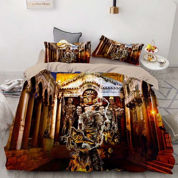 skull comforter printing beding set