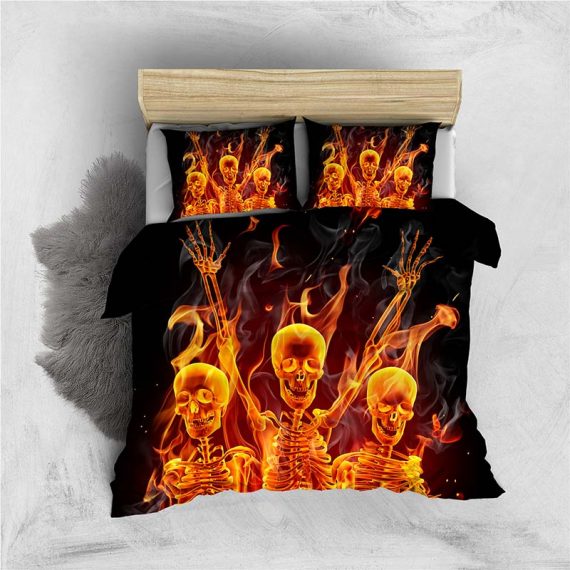 skull bed sets 3D comforter