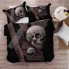 skull duvet cover with pillowcase