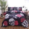 skull bed sets 3D print comforter