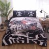 skull bed sets 3D print comforter