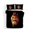 Three pieces skull duvet cover