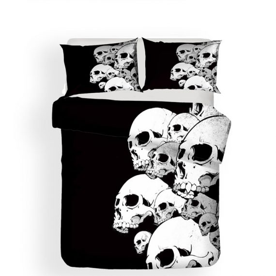3D printing skull duvet cover
