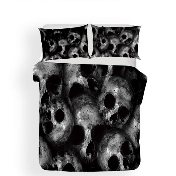 3D printing skull duvet cover