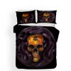 skull bed sets duvet cover