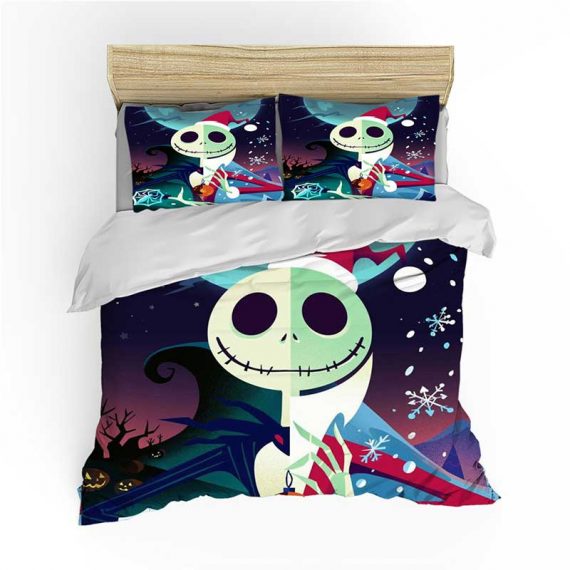 3D Print Duvet Cover Nightmare Before Christmas Bed Set