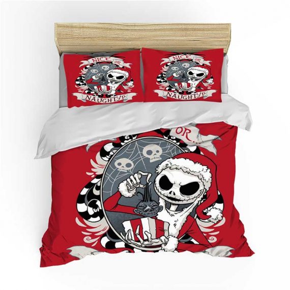 3D Style Bed Set Nightmare Before Christmas Comforter