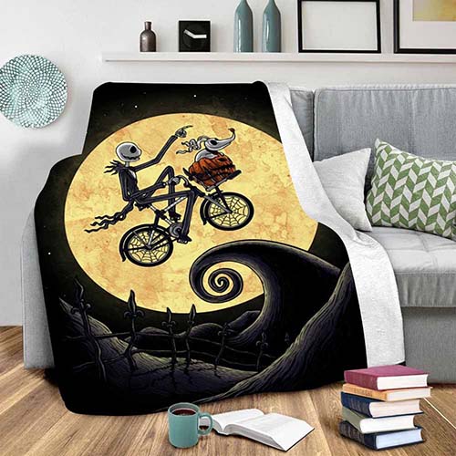 3D Style Nightmare Before Christmas Blanke