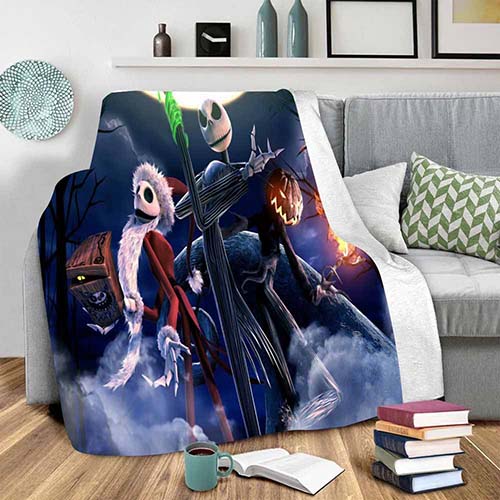 3D Style Nightmare Before Christmas Blanke