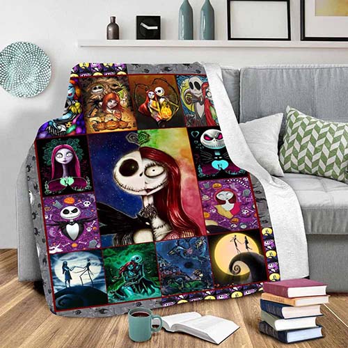 Nightmare Before Christmas Jack And Sally Blanket