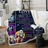 Jack And Sally 3D Printing Throw Blanke