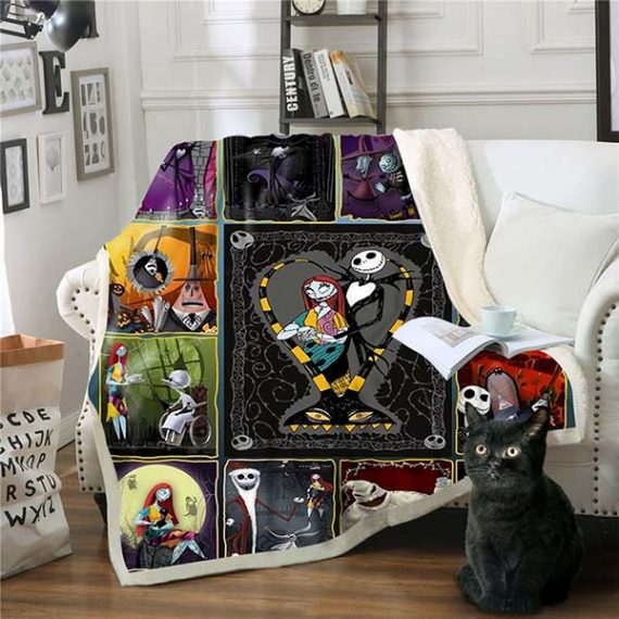 Jack And Sally Nightmare Before Christmas Blanket